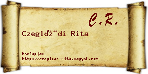 Czeglédi Rita névjegykártya