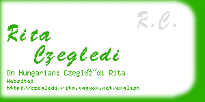 rita czegledi business card